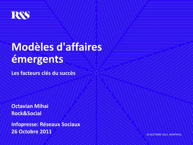 Modèles d'affaires émergents