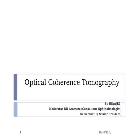 Principle of Optical coherence tomography.pptx
