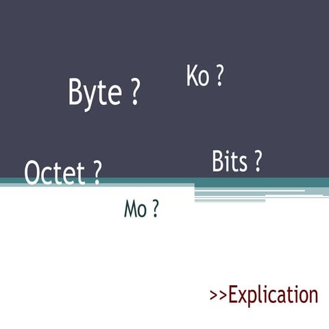 Octet ? Byte ? Bit ? IIM | PPTX