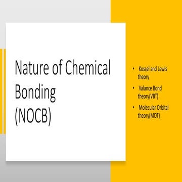 Octet rule, lewis structure and formal charge (NOCB)