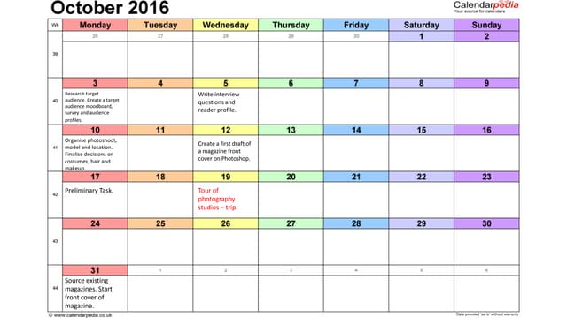 October | PPTX | Desktop Publishing | Computer Software and Applications