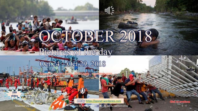 OCTOBER 2018 - Pictures of the day - Oct 24 - Oct 29, 2018