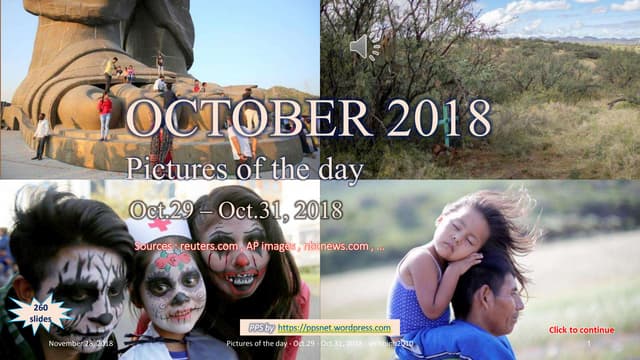 OCTOBER 2018 - Pictures of the day - Oct. 29 - Oct .31, 2018