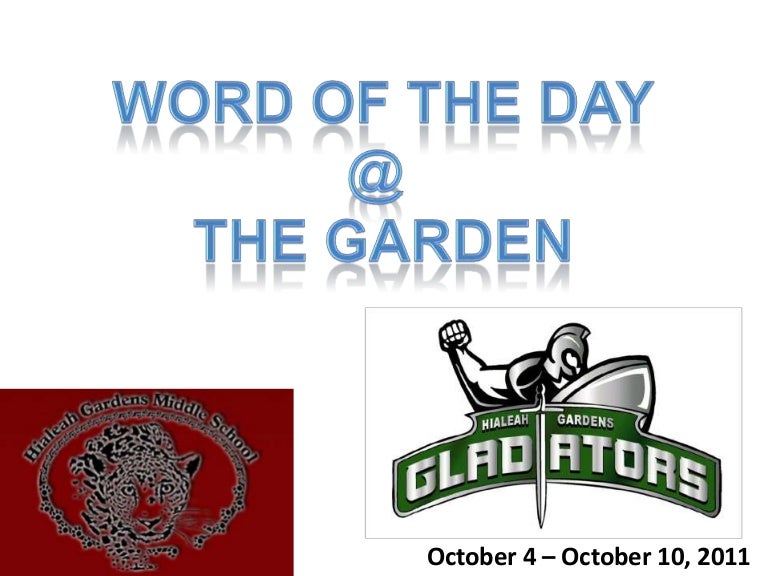 Word Of The Day 10 4 10 10