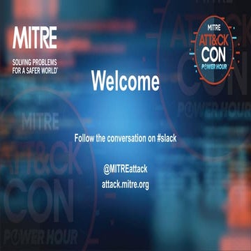 MITRE ATTACKcon Power Hour - October