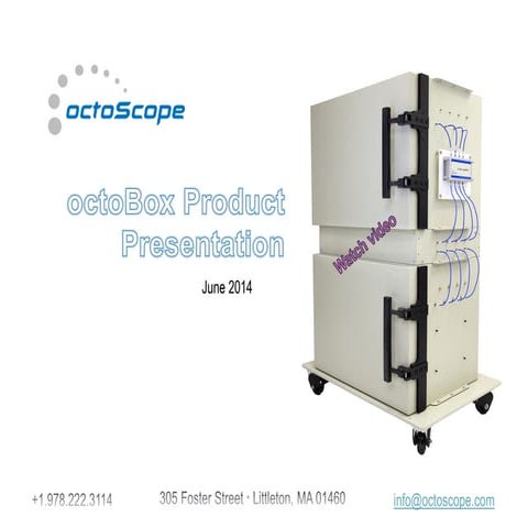 octoBox stackable anechoic wireless testbed