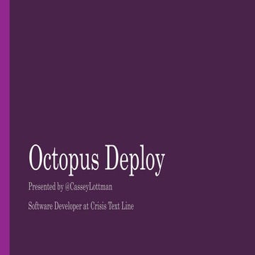 Octopus Deploy @Erie Day of Code
