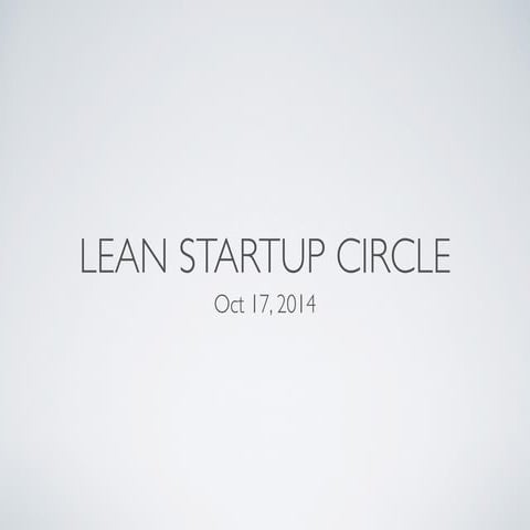 October 2014 presentation