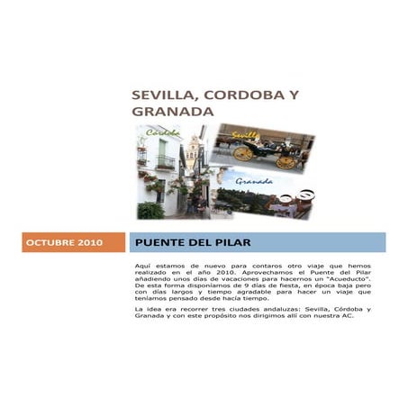 Relato de Viaje en Autocaravana por Sevilla, Córdoba y Granada