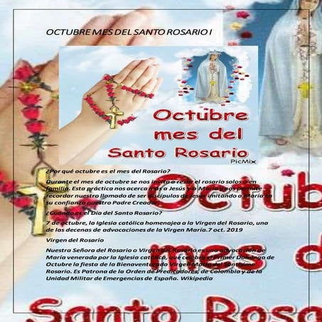 Octubre mes del santo rosario I