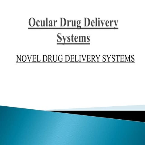 Ocular Drug Delivery Systems NDDS.pptx