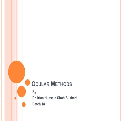 Ocular methods