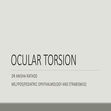 Ocular torsion