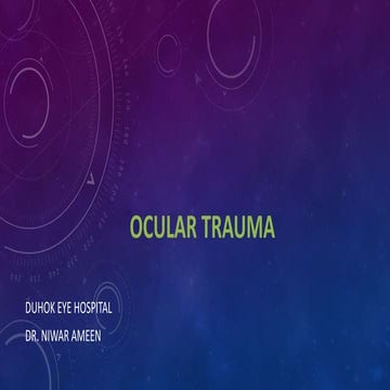 Ocular trauma