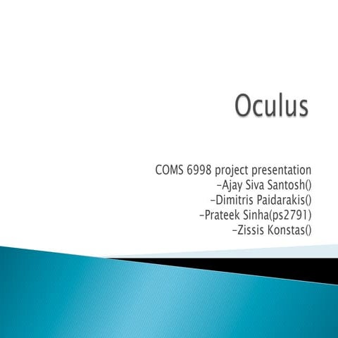Oculus presentation