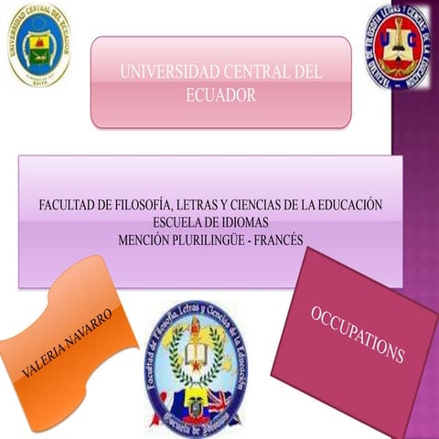 Occupations POR VALERIA NAVARRO