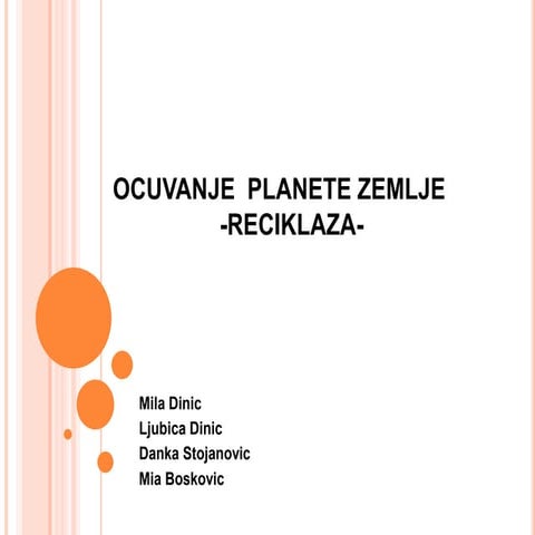 Ocuvanje planete zemlje | PPT