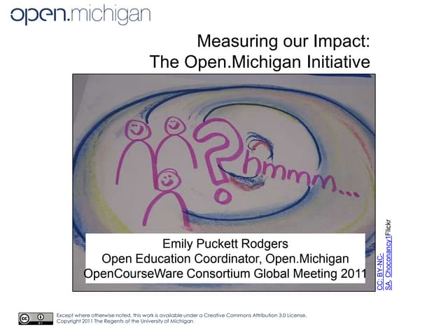 Measuring Our Impact: The Open.Michigan Initiative