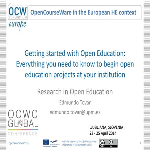 #OCWCGlobal Research in Open Education