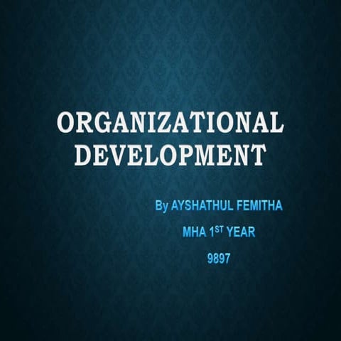 Organizational development