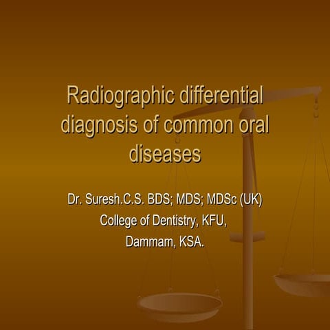Radiographic Differential Diagnosis 2008