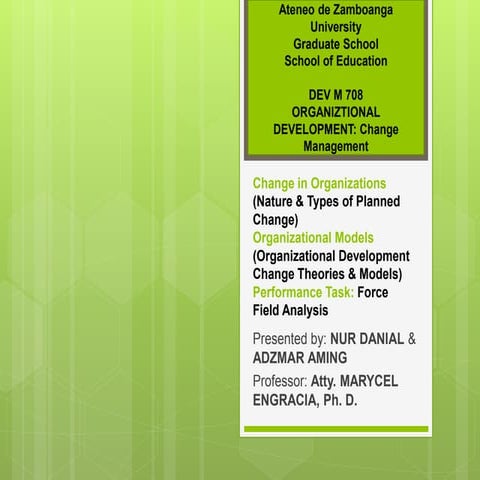 Organizational Development: Change Management