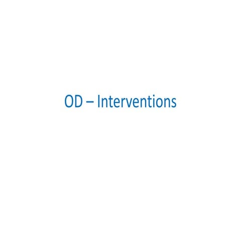 Od    unit 3 interventions