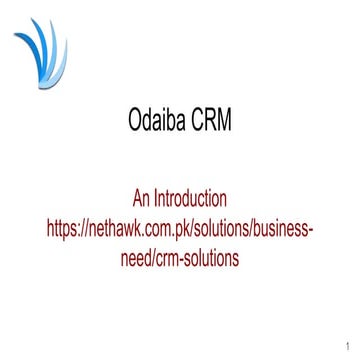 Nethawk CRM Solution Odaiba for fintech, banks, and customer centric companies
