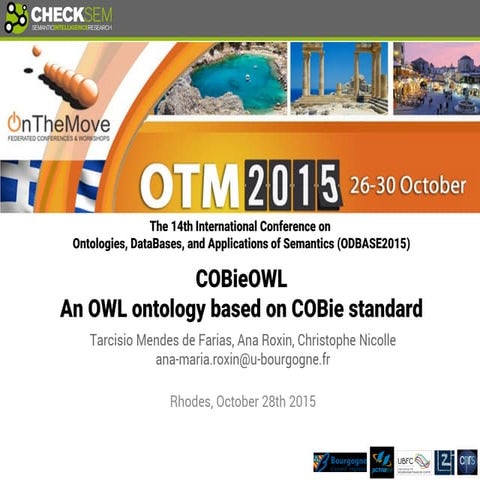 COBieOWL An OWL ontology based on COBie standard