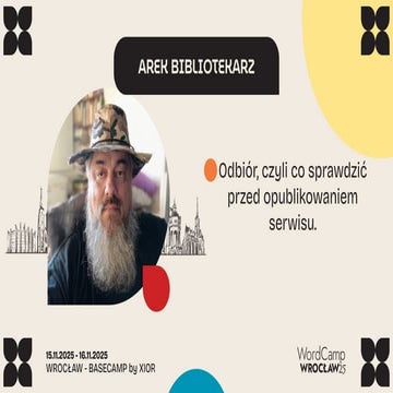 Odbiór, czyli co sprawdzić przed opublikowaniem serwisu.