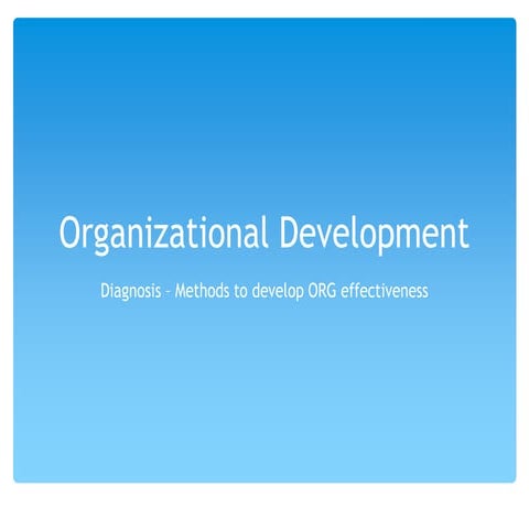 Od & change diagnosis