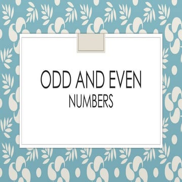 How to Identify Odd and Even Numbers.pptx