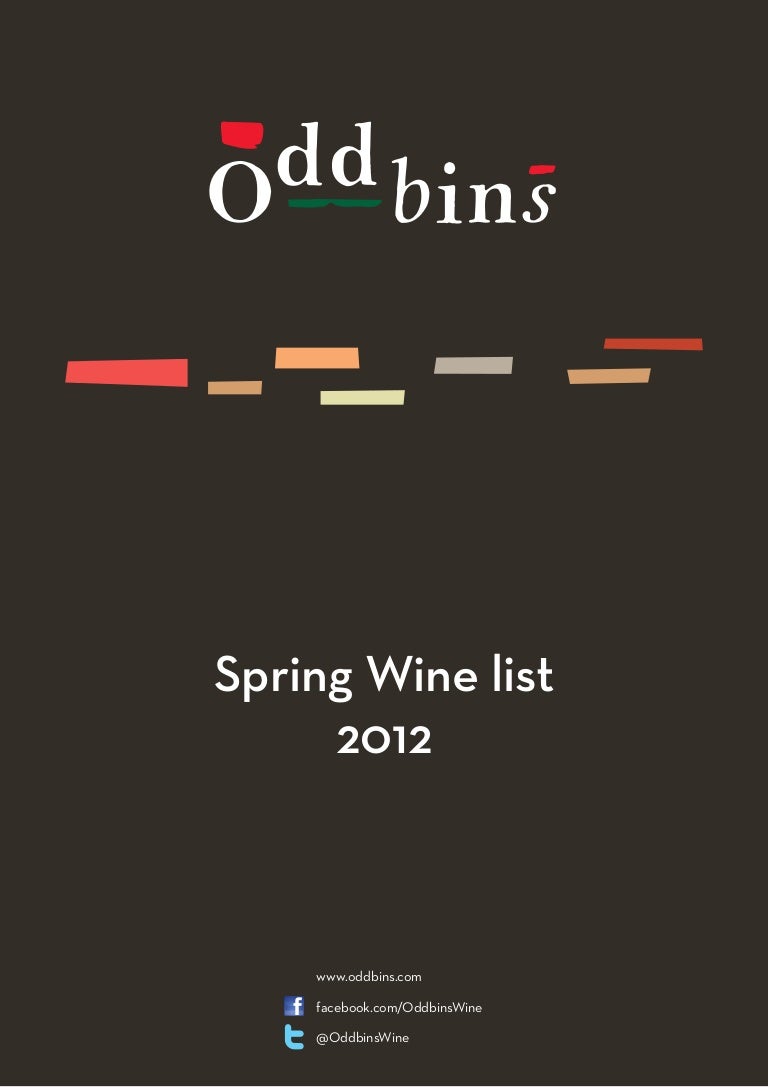 Oddbins Spring Wine List