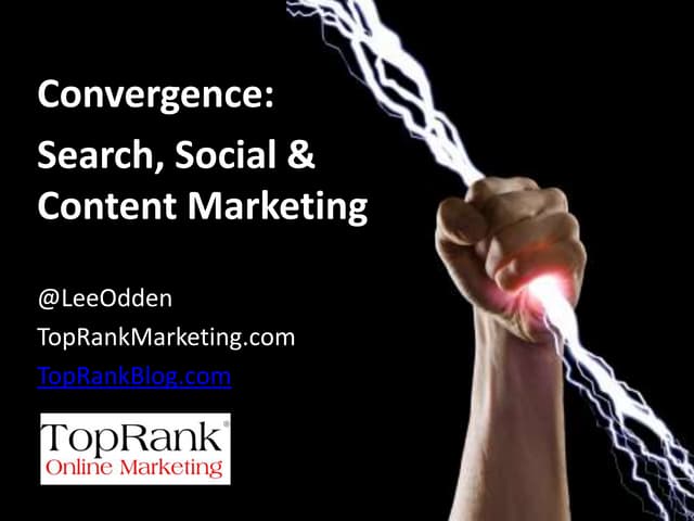 Optimize for Customers! Convergence...