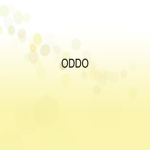 Enterprise Resource Planning ODDO System