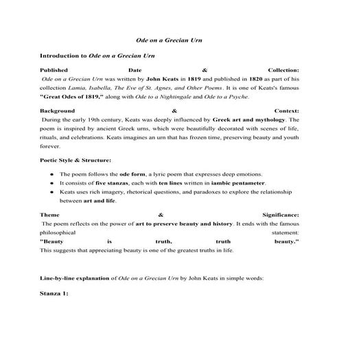 Ode on a Grecian Urn poem by John Keats.docx