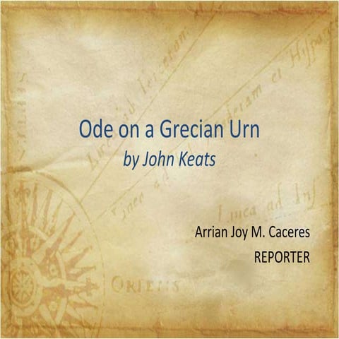 Ode on a grecian urn pres.