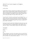 Graphc design cover letter Graphc design cover letter