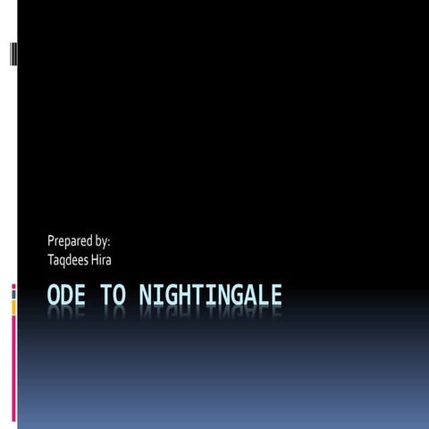 Ode to nightingale