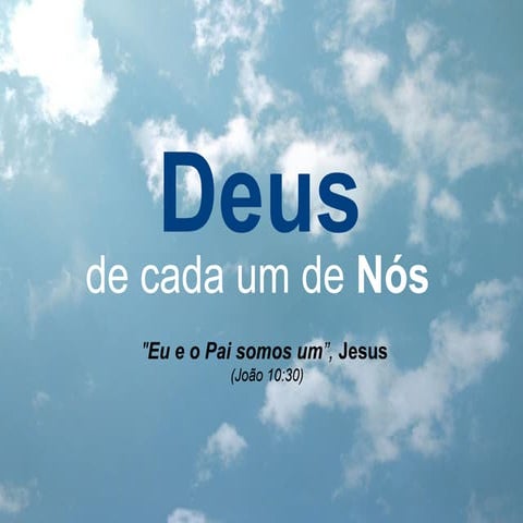 O Deus de cada um de nós
