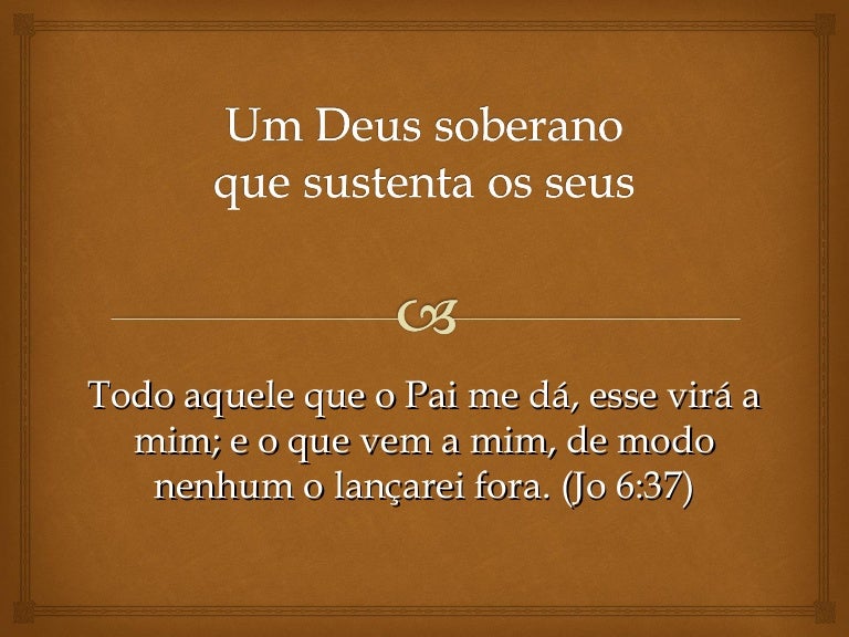 O Deus soberano que guarda os que são seus O Deus soberano que guarda os que são seus