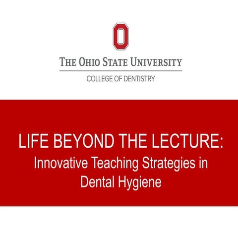 ODHEC life beyond the lecture