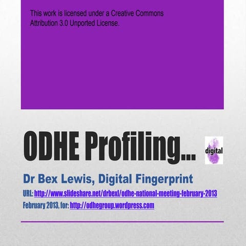 Odhe National Meeting February 2013