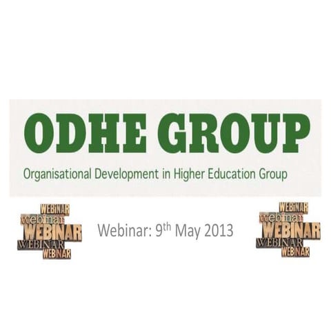 ODHE Session May 2013