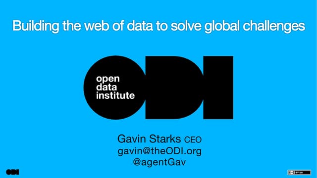 Building the web of open data to solve global challenges - ODI 20140601 Marke...