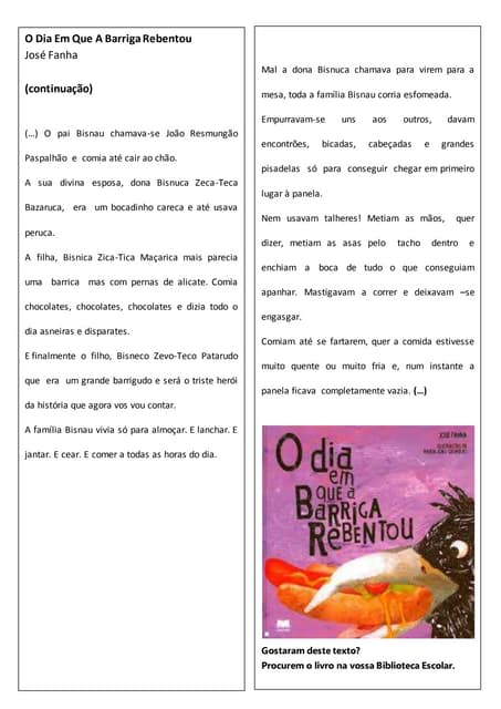 O dia em que a barriga rebentou 17 ...