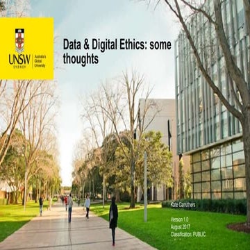 Data & Digital Ethics: some thoughts 
