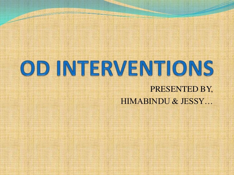Od interventions