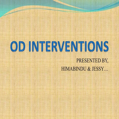 Od interventions