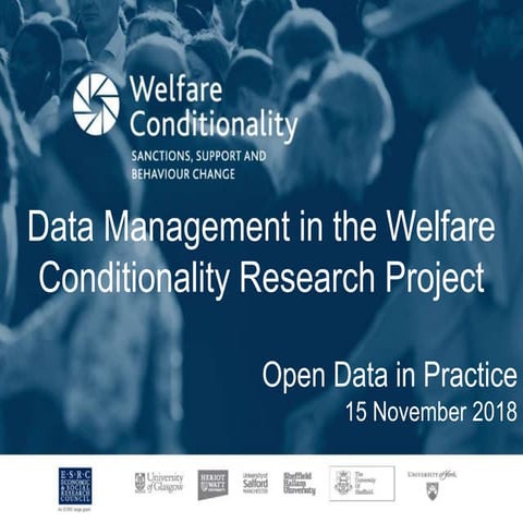 ODiP: Data Management in the Welfare Conditionality Research Project